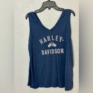 Harley Davidson women’s navy top